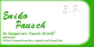 eniko pausch business card